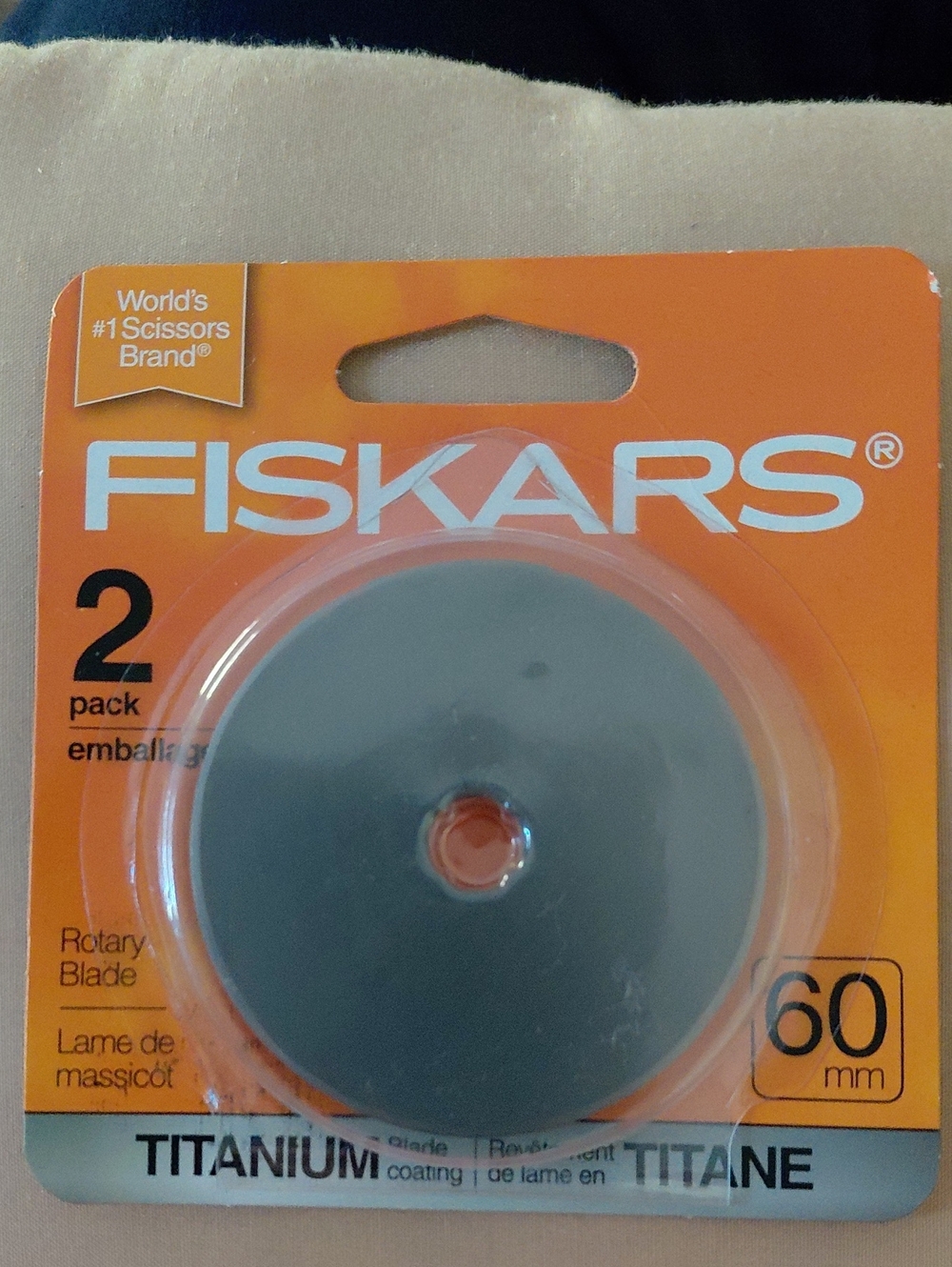 2 Pack FISKAR BLADES 60 Rotary Blades